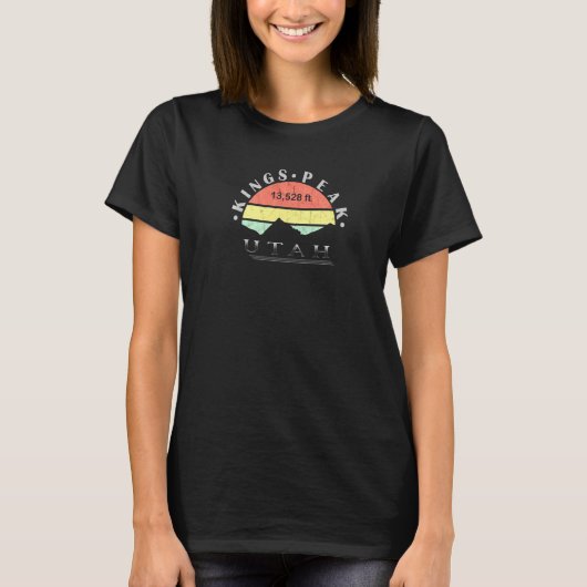 Kings Peak Utah T-Shirt (Vorderseite)