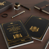 Kings Planer 2026 - Anpassbarer Name | Luxus Bl