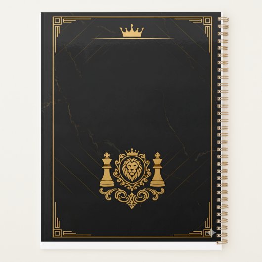 Kings Planner 2026 - Customizable Name | Luxury Bl Planer (Rückseite)