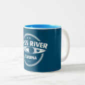 Kings River California Kayaking Zweifarbige Tasse (VorderseiteRechts)