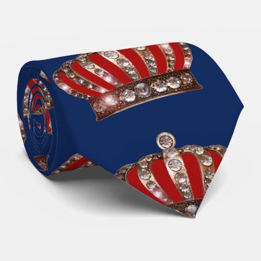 "King's Royal Crown" Neck Tie Krawatte (Gerollt)