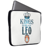 KINGS sind als LEO Zodiac Sign August geboren Laptopschutzhülle (Vorne Rechts)