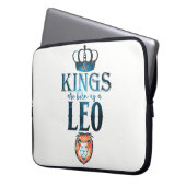 KINGS sind als LEO Zodiac Sign August geboren Laptopschutzhülle (Vorderseite Links)