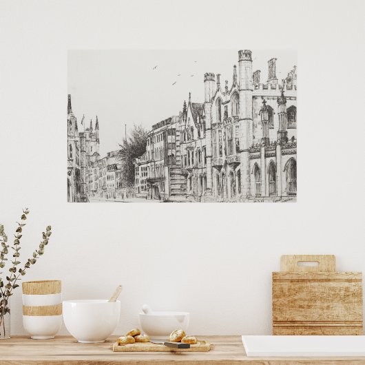 Kings Uni Cambridge 2007 Poster (Küche)