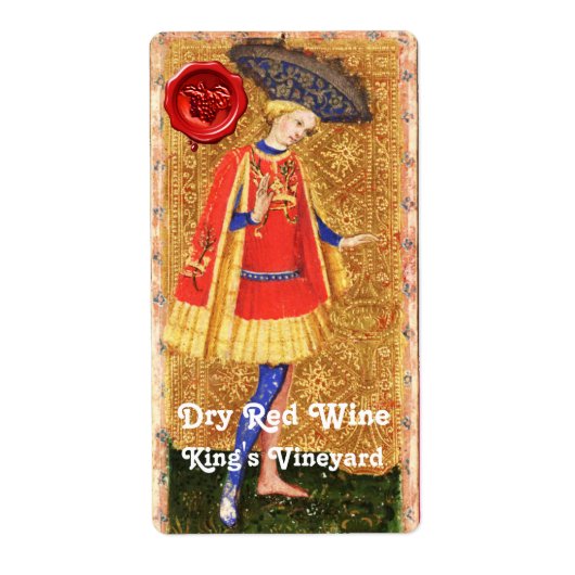 KING'S VINEYARD RED WINE WAX SIEGEL/ ANTIQUE TAROT (Vorne)
