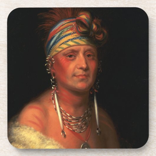King's "White Plume"-Untersetzer Getränkeuntersetzer (Vorderseite)