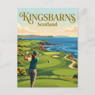 Kingsbarns Golf Links Schottland Postkarte