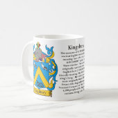 Kingsbury, der Ursprung, die Bedeutung und das Kaffeetasse (Vorderseite Links)