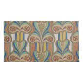 Kingsize-Kopfkissenpaare mit Art Deko Design Kissenbezug (Rückseite-Links)