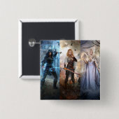 Kingsmen Chronicles Trilogy Fantasy Art Button But (Vorne & Hinten)