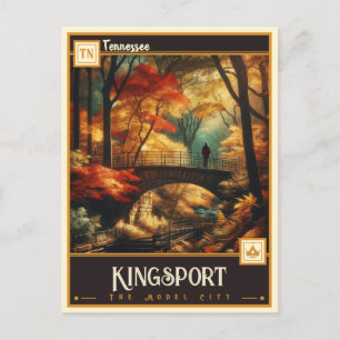 Kingsport, Tennessee VINTAG Postkarte