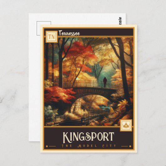 Kingsport, Tennessee | VINTAG Postkarte (Vorne/Hinten)