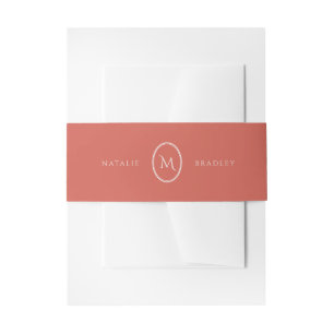 Kingston Classic Oval Monogram Einladungsbanderole