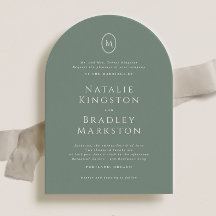 Kingston Elegant Monogram Typografy Wedding