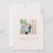 Kingston Elegant Monogram Typografy Wedding Einladung (Rückseite)