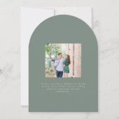 Kingston Elegant Monogram Typografy Wedding Einladung (Rückseite)