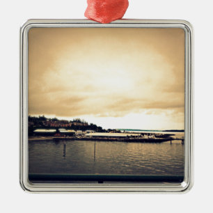 Kingston-Fähre-Aussicht Silbernes Ornament