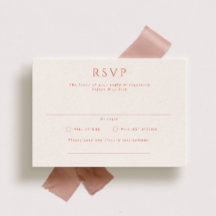Kingston Formal Landscape Wedding RSVP Card