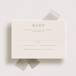 Kingston Formal Landscape Wedding RSVP Card Einladung