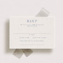 Kingston Formal Landscape Wedding RSVP Card