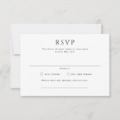 Kingston Formal Landscape Wedding RSVP Card Einladung (Vorderseite)