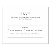 Kingston Formal Landscape Wedding RSVP Gummistempel (Prägung)