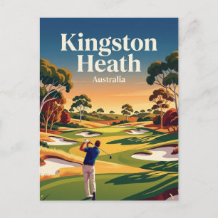 Kingston Heath Golf Club Australien Postkarte
