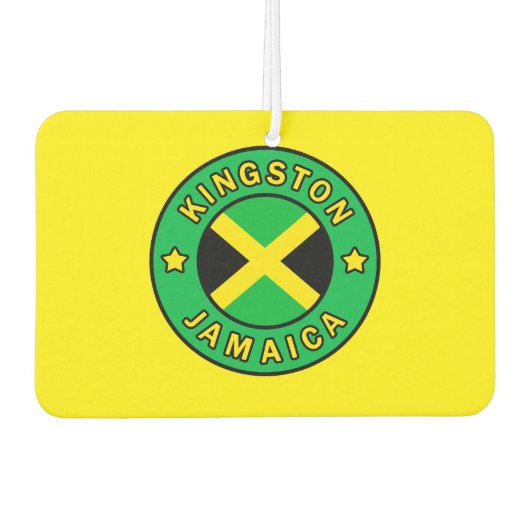 Kingston Jamaica Autolufterfrischer (Vorderseite)