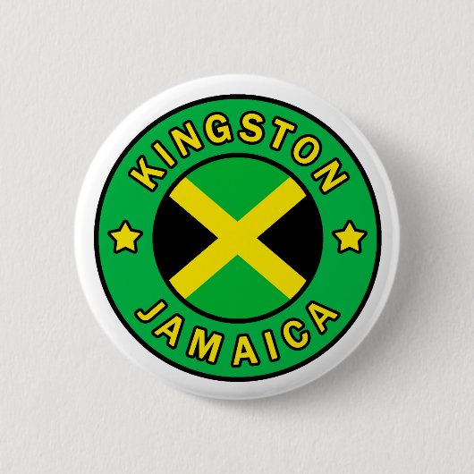 Kingston Jamaica Button (Vorderseite)