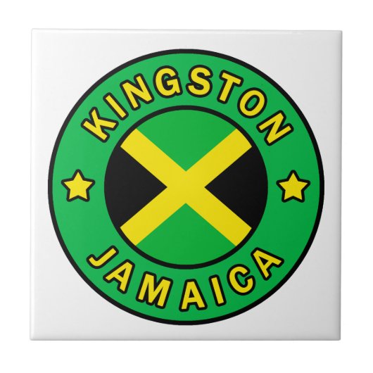 Kingston Jamaica Fliese (Vorderseite)