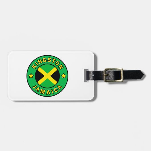 Kingston Jamaica Gepäckanhänger (Vorderseite horizontal)