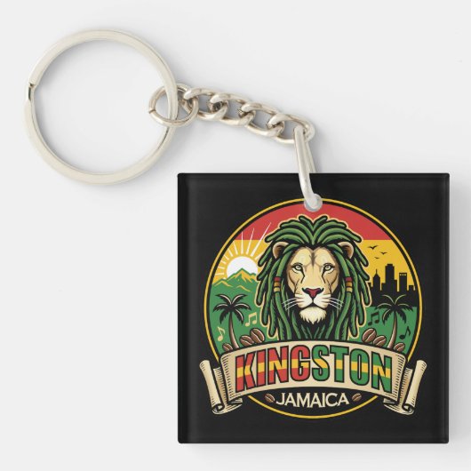 Kingston Jamaica Island Caribbean Schlüsselanhänger (Vorderseite)