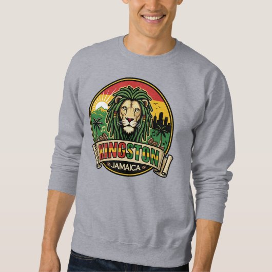 Kingston Jamaica Island Caribbean Sweatshirt (Vorderseite)
