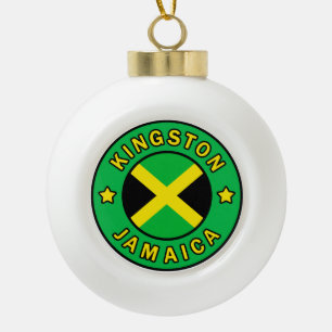 Kingston Jamaica Keramik Kugel-Ornament