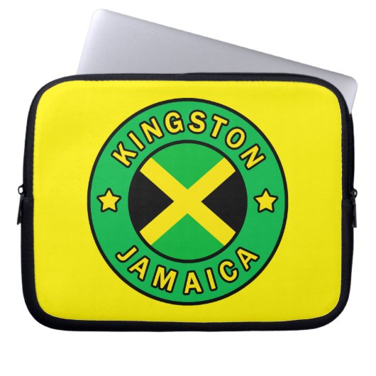 Kingston Jamaica Laptopschutzhülle (Vorderseite)