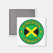 Kingston Jamaica Magnet (Vorderseite/Rückseite)