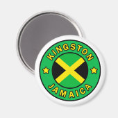 Kingston Jamaica Magnet (Vorderseite/Rückseite)