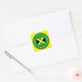 Kingston Jamaica Quadratischer Aufkleber (Umschlag)
