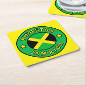 Kingston Jamaica Rechteckiger Pappuntersetzer (angewinkelt)