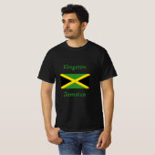 Kingston Jamaica - T - Shirt der jamaikanischen Fl (Vorne ganz)