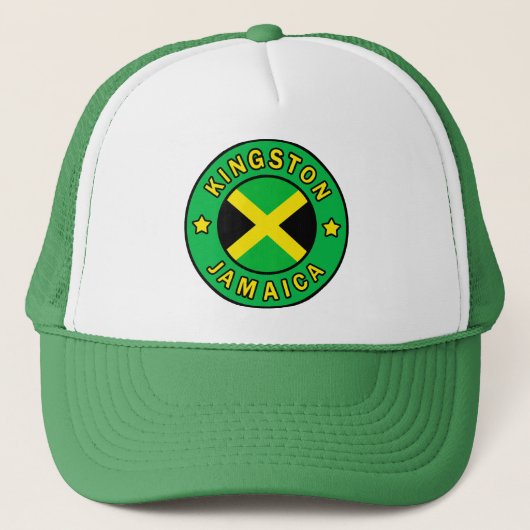 Kingston Jamaica Truckerkappe (Vorderseite)
