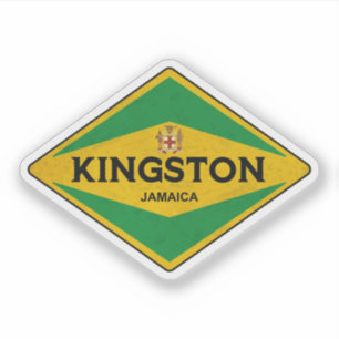 Kingston Jamaica Vintag Aufkleber