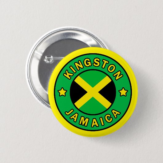 Kingston Jamaika Button (Vorne & Hinten)