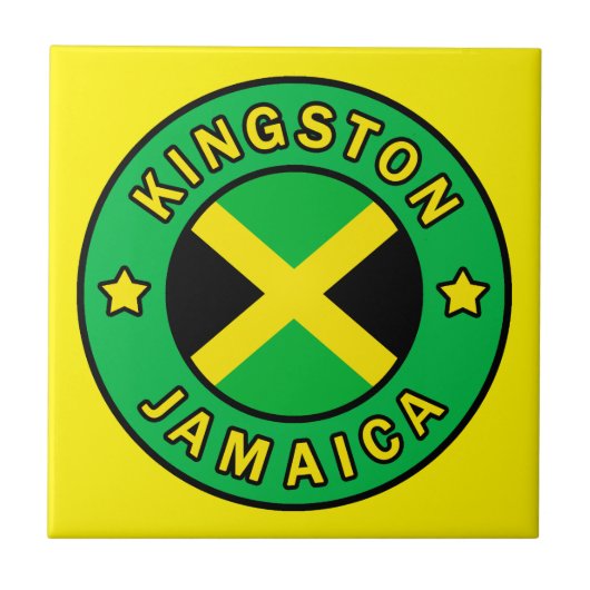 Kingston Jamaika Fliese (Vorderseite)