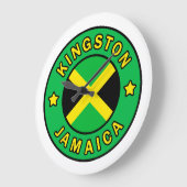 Kingston Jamaika Große Wanduhr (Winkel)