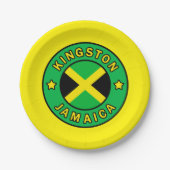 Kingston Jamaika Pappteller (Vorderseite)