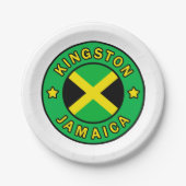 Kingston Jamaika Pappteller (Vorderseite)