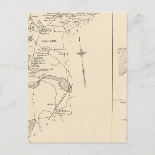 Kingston, Kingston, PO Postkarte (Vorderseite)