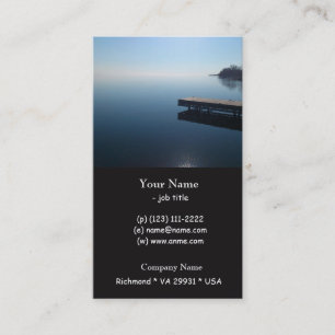 Kingston Lake, Ontario. Schönes Foto des Sees Visitenkarte