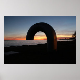 Kingston Lake, Ontario Sonnenuntergang. Poster